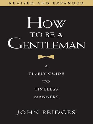 cover image of How to Be a Gentleman
